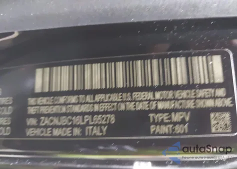 2020 Jeep Renegade Trailhawk 4X4 z USA, uszkodzony, nr VIN ZACNJBC16LPL65278